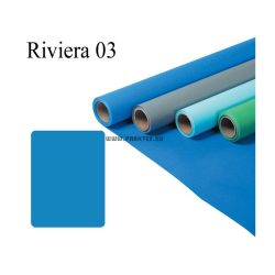 Riviérakék papírháttér (2,72x11m)